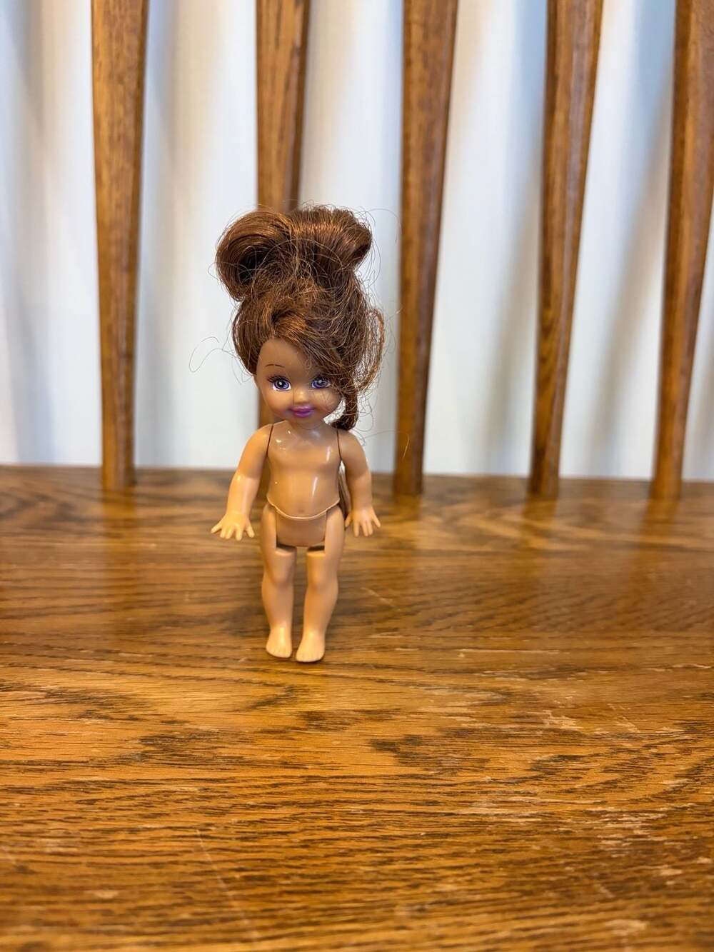 Mattel Barbie Kelly Doll Brown Hair Updo